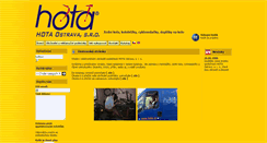 Desktop Screenshot of hota.cz