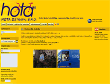 Tablet Screenshot of hota.cz